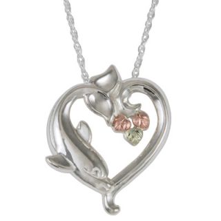 dolphin heart pendant in sterling silver orig $ 79 00 67 15 add