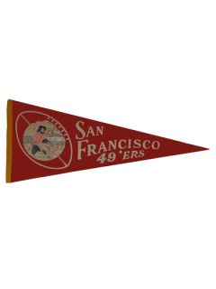 1960s San Francisco 49ers Pennant by Brigandi Coins and Collectibles
