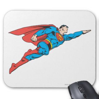 Superman Flying Right Mouse Pad