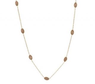 VicenzaGold 36Double Sided Drusy Quartz StationNecklace 14K Gold —