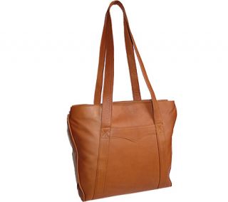 David King Leather 822 Triple Compartment Shopping Bag