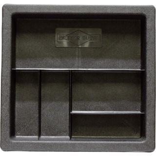 Low Profile Aluminum Crossover Truck Box — 60in. x 69in. x 11 3/4in. 13in. x 20in., Gloss Black  Crossbed Boxes