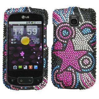 Vivid Stars Diamante Phone Protector Cover for LG P505 (Phoenix), LG Thrive Cell Phones & Accessories