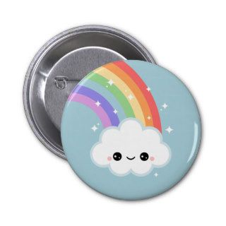 Kawaii Cloud with Rainbow Buttons