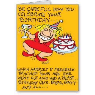 Careful Birthday Greeting Cards