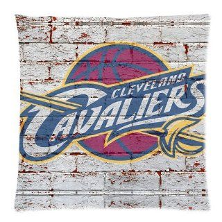 Cleveland Cavaliers Pillow Case   One Side, 18x18 inch NBA Wall Background Cleveland Cavaliers Pillowcase Square Pillow Covers  