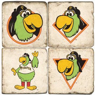 Pittsburgh Pirates Mascot   Pirate Parrot Drink Coasters Cutlery Accessories Kitchen & Dining
