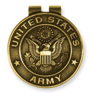 Army Antique Finish Bronze Money Clip Jewelry