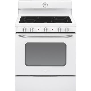 GE Artistry Smooth Surface Freestanding 5 cu ft Electric Range (White) (Common 30 in; Actual 30 in)