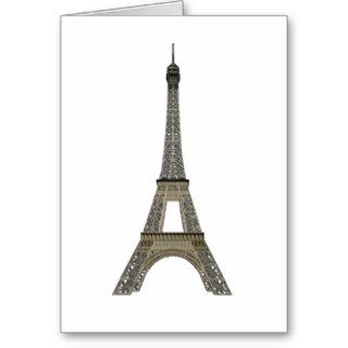 Paris Eiffel Tower Vector Drawing Greeting Cards
