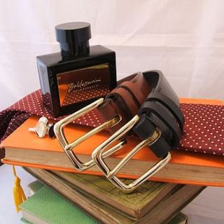 handmade clayton english leather belt by tbm   the belt makers