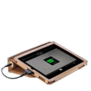 Veho Pebble Folio Case with 6600mah Battery Charger and Stand   Tan      Electronics