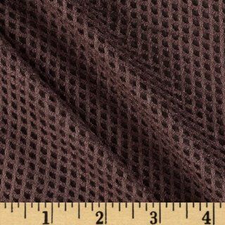 Designer Crochet Net Dark Taupe Fabric