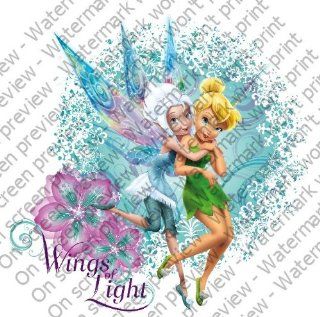 8" Round ~ Disney Fairies Wings of Light Birthday ~ Edible Image Cake/Cupcake Topper  Dessert Decorating Cake Toppers  Grocery & Gourmet Food