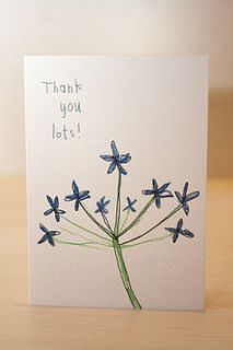 'thank you lots' card by death by tea