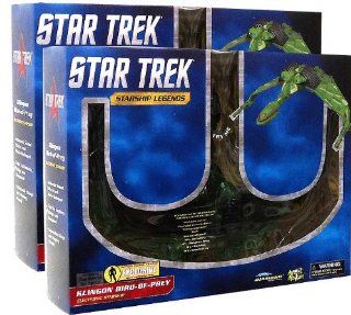 Star Trek Diamond Select Toys Exclusive Set of 2 Klingon Birds of Prey [Cloaked & Normal Version] Toys & Games