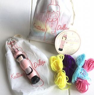 child's knitting doll by posh totty designs interiors