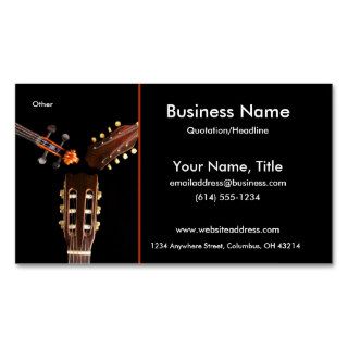 Three String Instruments Business Cards