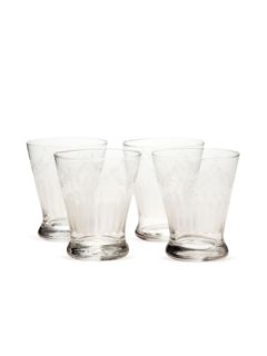 Etched French Bistro Glasses (Set of 4) by Rosanna Inc.