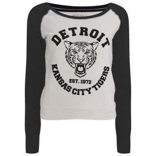 Brave Soul Womens Detroit Tigers Sweatshirt   Black      Womens Clothing