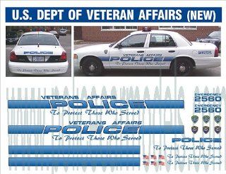 Bill Bozo US Department of Veterans Affairs Police Decals   NEW MARKINGS Automotive
