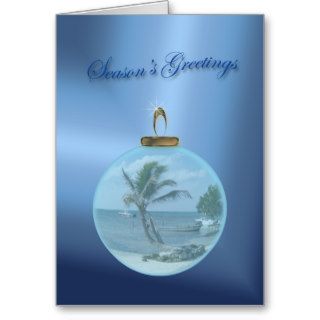 Paradise Beach Season's Greetings Card
