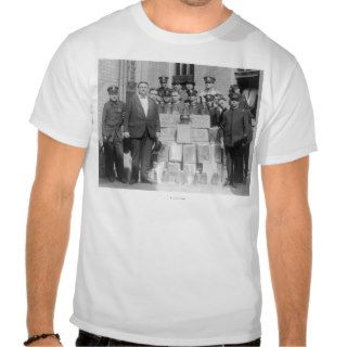 Policemen Posing with Collected Moonshine Tshirt