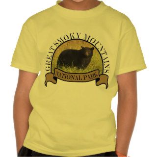 Smoky Mountain National Park Animal Black Bear T Shirt