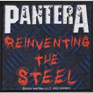 Pantera   Unisex adult Pantera   Reinventing The Steel Patch Multi Music Fan Apparel Accessories Clothing