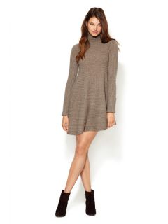 Cashmere Turtleneck Ribbed Dress by Autumn Cashmere