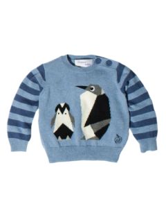 Pablo Penguin Intarsia Sweater by Bonnie Baby