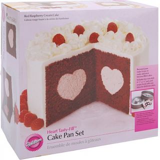 Wilton Tasty Fill Non stick Cake Pan Set   Heart