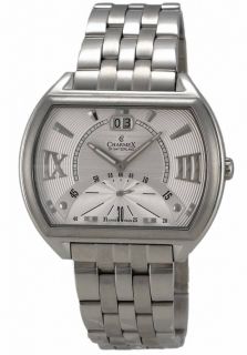 Charmex of Switzerland 2340  Watches,Mens Monte Carlo Silver Tone Dial Silver Tone Stainless Steel, Casual Charmex of Switzerland Quartz Watches