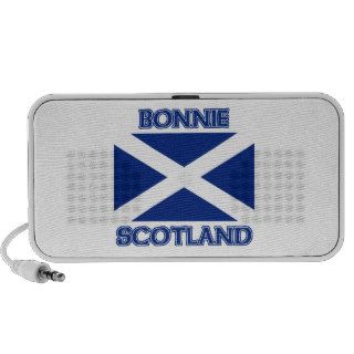 Bonnie Scotland and Saltire flag Portable Speakers