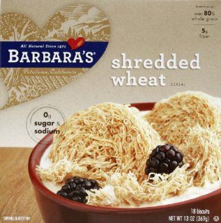 Barbara's Shredded Wheat Cereal 13 OZ (Pack of 6)  Chocolate Chips  Grocery & Gourmet Food