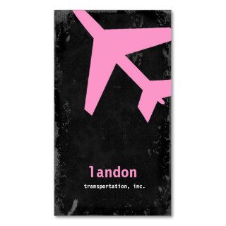 GC  AVIATION TAKE OFF PINK BUSINESS CARD TEMPLATES