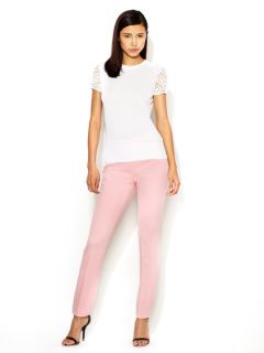 Textured High Rise Mary Pant by Pink Tartan