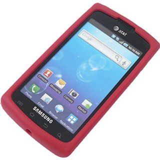 Samsung i897 Captivate Silicone Skin Case   Red Cell Phones & Accessories