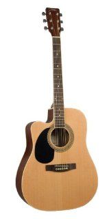 Johnson JG 624 CN 620 Player Series Cutaway Acoustic Guitar, Left Handed Musical Instruments