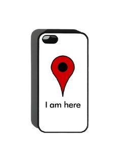 Neurons Not Included Google Map I Am Here   iPhone 5 Case for Geeks, Nerds, Scientists, Chemists or Tekkies Cell Phones & Accessories