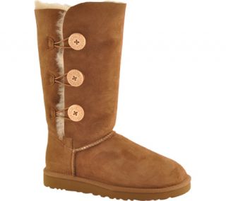 UGG Bailey Button Triplet Big Kids   Chestnut