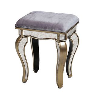 silver trimmed venetian dressing table stool by out there interiors
