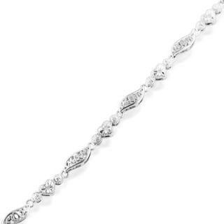 Diamond Accent Mom Bracelet in Sterling Silver   7.5   Zales