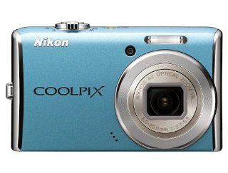 Nikon Coolpix S620 12.2MP Digital Camera with 4x Optical Vibration Reduction (VR) Zoom and 2.7 inch LCD (Sky Blue)  Point And Shoot Digital Cameras  Camera & Photo