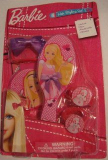 Barbie Hair Style Set W Hairbrush, Mirror, Pony Tail Holder & Scruchies Toys & Games