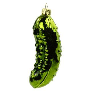 NOBLE GEMS HAND BLOWN OLD WORLD PICKLE ORNAMENT   Christmas Ornament   Pickle Ornament Tradition