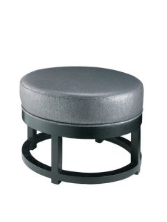 Upholstered Round Ottoman by DK Living