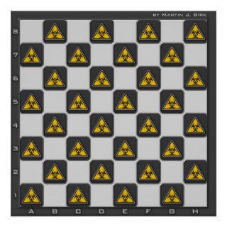 Biohazard Chess Board Poster