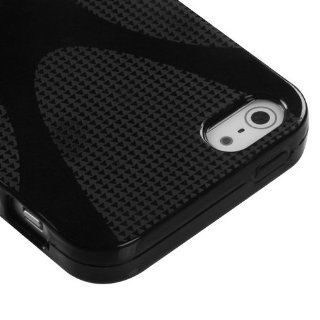 Asmyna IPHONE5CASKCA116 Slim and Durable Protective Cover for iPhone 5   1 Pack   Retail Packaging   Black Cell Phones & Accessories