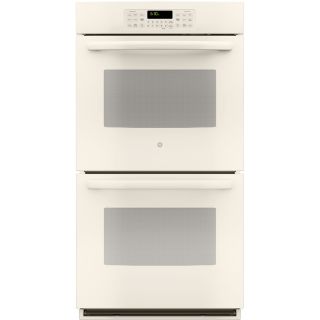 GE Self Cleaning with Steam Double Electric Wall Oven (Bisque) (Common 27 in; Actual 26.7187 in)